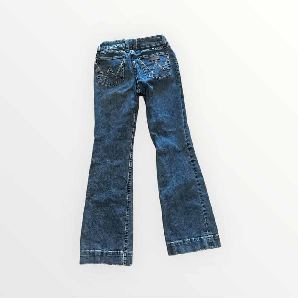 Wrangler Women's Flare Jeans in Blue - Picture 3 of 4